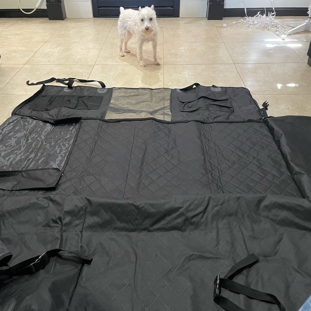 Dog Car Seat Cover & Backseat Extender – Waterproof Hammock for SUVs & Trucks 🐾 - Picture 9 of 10